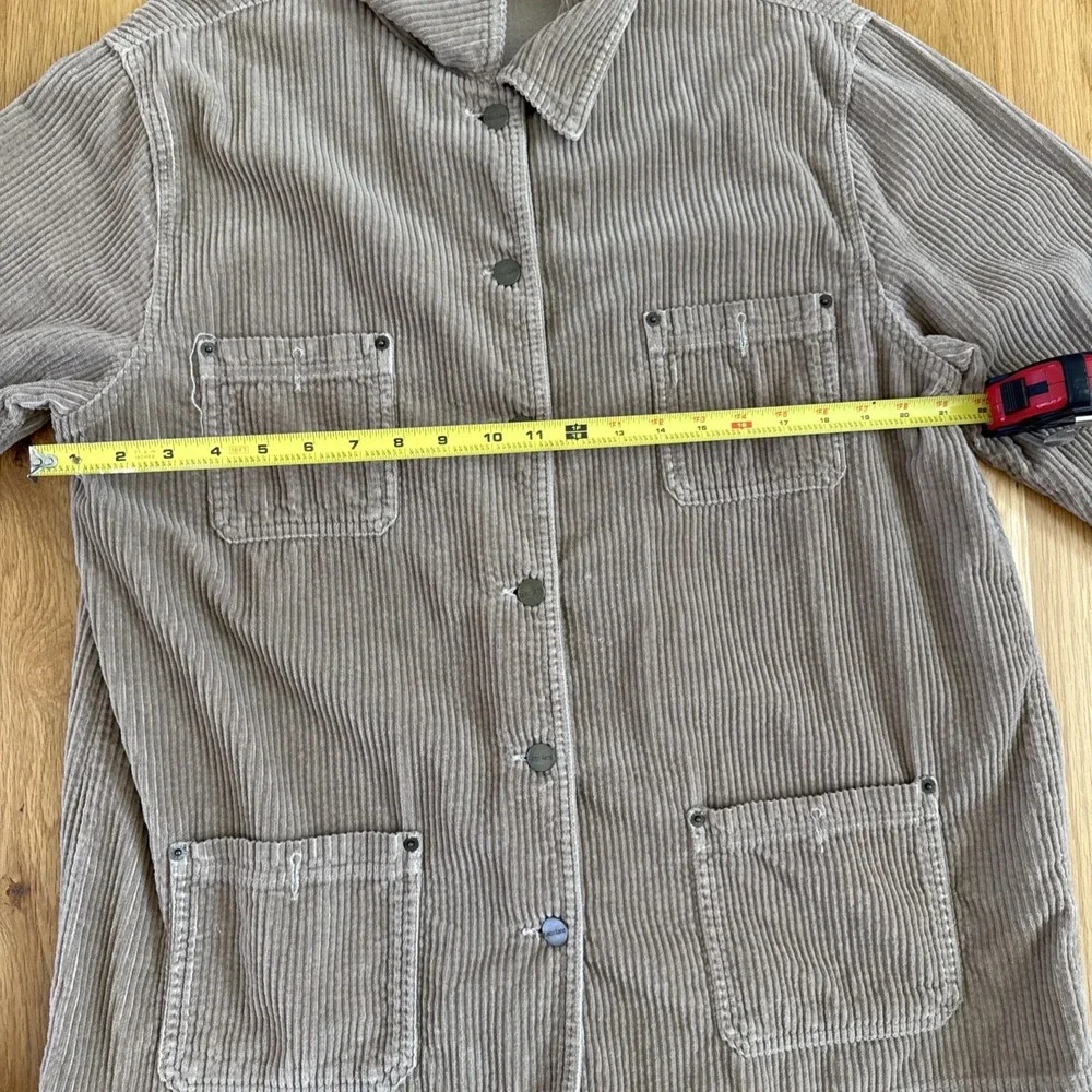 Vintage Karen Kane Corduroy Jacket Pants‎ Set Woman's 14 Petite Tan 2pc Outfit